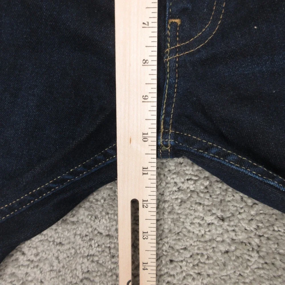 Levis Jeans Mens 30x32 Blue 512 Slim Tapered Dark Wash Faded Stretch Denim Pants